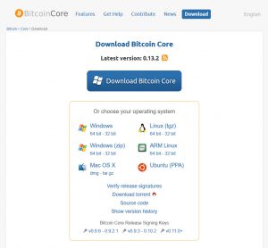 Download the Bitcoin Core client version